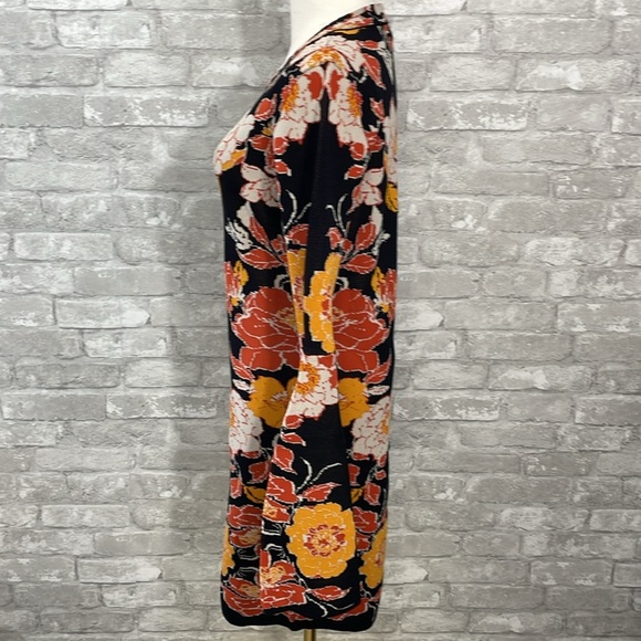 Flying Tomato Black and Orange Floral Mini Dress - Picture 4 of 10